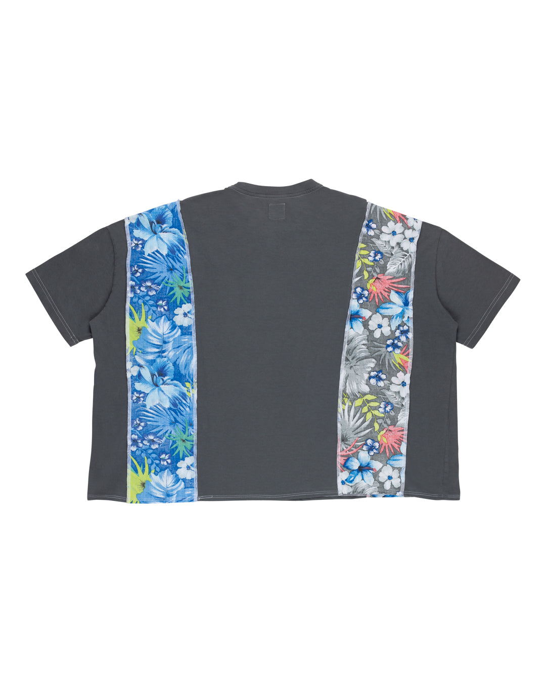 C.I.R Hawaiian hybrid t-shirt in Gray & Blue